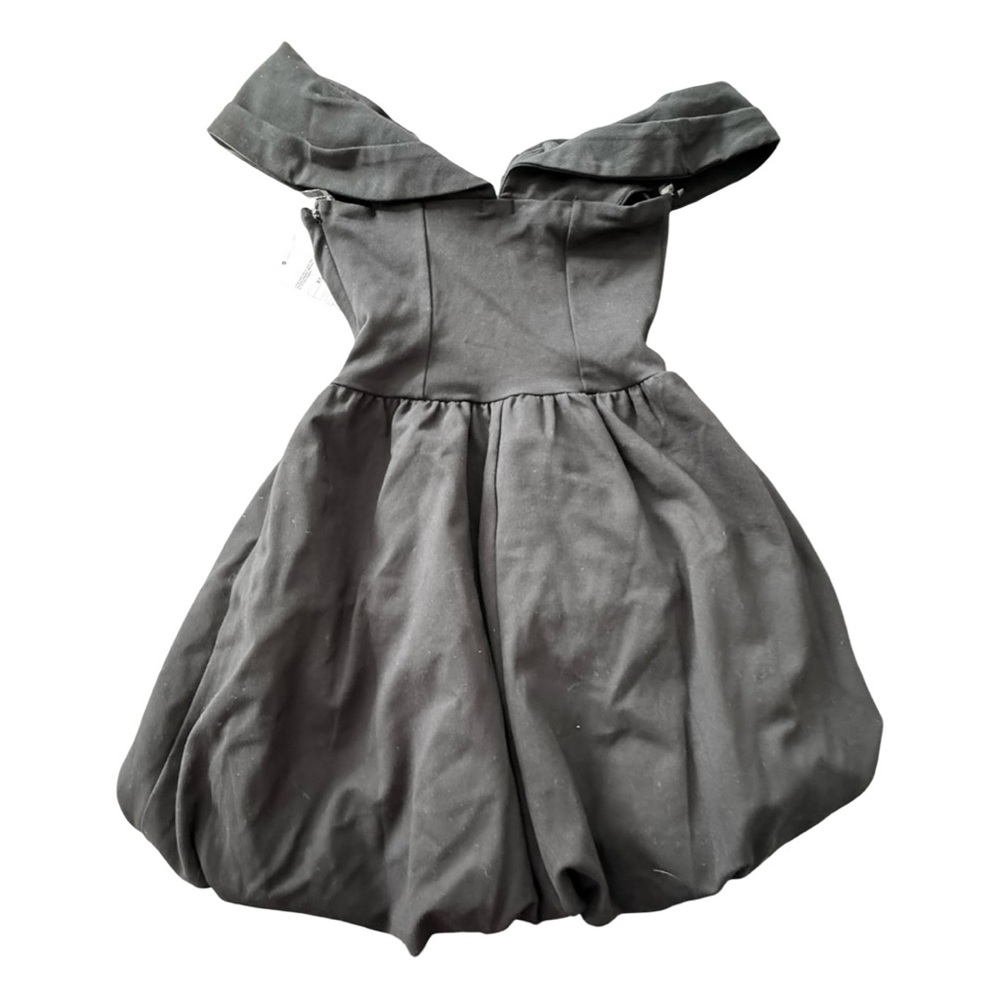 Chic Off-Shoulder Black Mini Dress - Picture 9 of 9